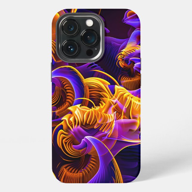 Lebhafter Abstrakter iPhone-Fall iPhone Hülle (Hinten)
