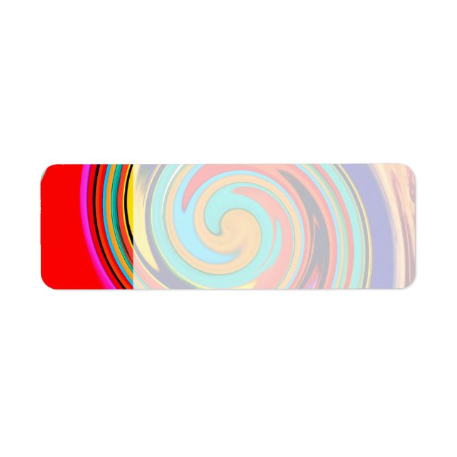 Lebhafter Abstrakter Schwirl aus geschmolzenen Kre (Vorne)