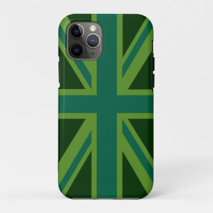 Lebhafter Aquamariner Union Jack Case-Mate iPhone Hülle
