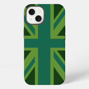 Lebhafter Aquamariner Union Jack iPhone 13 Hülle