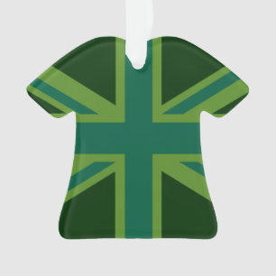 Lebhafter Aquamariner Union Jack Ornament