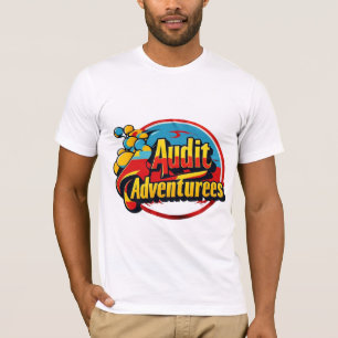Lebhafter Audit Adventures Typografy T - Shirt