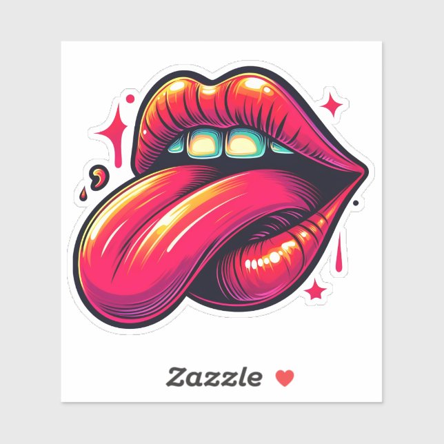 Lebhafter Ausdruck der Motivation Aufkleber (Blatt)