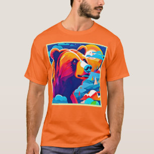 Lebhafter Bär, Moonlit-Szene T-Shirt