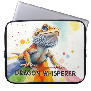 Lebhafter Bartdrachen Kunst, Dichtung und Musik Laptopschutzhülle