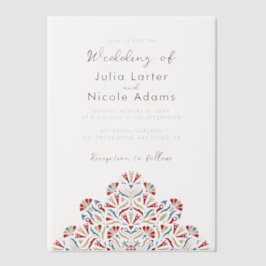 Lebhafter Blumenduft Delight Mandala Wedding