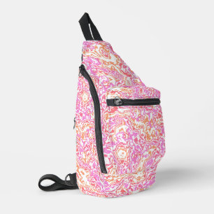 Lebhafter, Bohemischer, schlampiger Abstrakter Mar Crossbody Bag