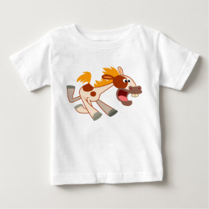 Lebhafter Cartoon Pinto Horse Baby T - Shirt