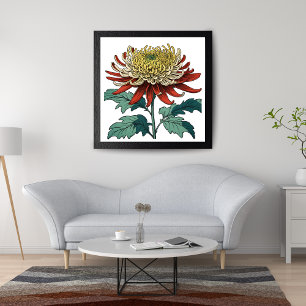 Lebhafter Chrysanthemum Splendor Fotodruck