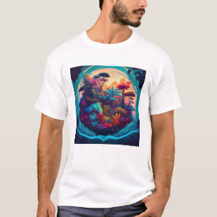Lebhafter Dschungel - üppiges Naturdesign T-Shirt