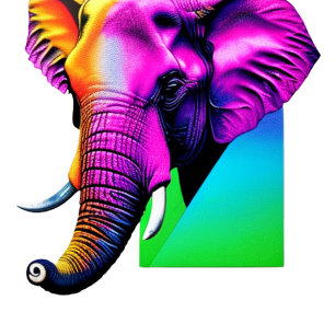 Lebhafter Elefant Untersetzer aus Glas im Geschenk Schneidebrett