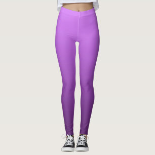 Lebhafter elektrischer Sommer Lila getaucht Ombre Leggings