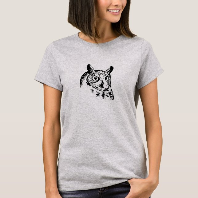 Lebhafter Eulen-T - Shirt (Vorderseite)