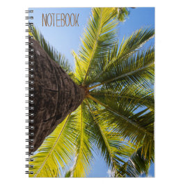 Lebhafter exotischer Palmenbaum Notizblock