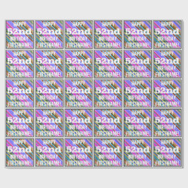 Lebhafter, farbenfroher 52. Geburtstag + Individue Geschenkpapier