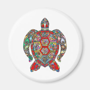 Lebhafter Farbschildkrötenmagnet Magnet