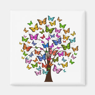 Lebhafter Farbschmetterling Magnet
