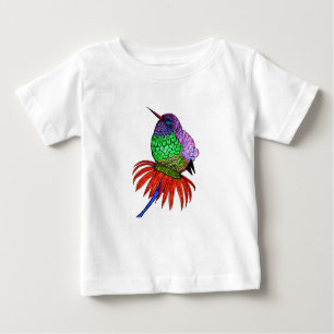 Lebhafter Fluffy Baby Hummingbird Baby T-shirt