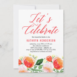 Lebhafter Garten Bridal Dusche Einladung