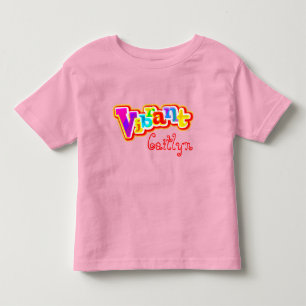 Lebhafter, gelber T - Shirt mit Namen von Kindern
