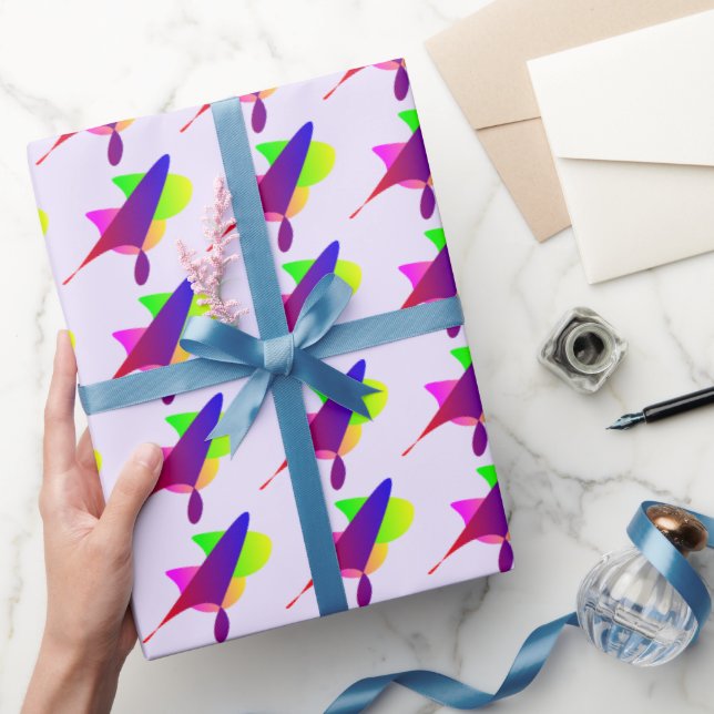 Lebhafter geometrischer Burst Geschenkpapier (Schenken)