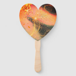 Lebhafter Gold-Handfan Fächer