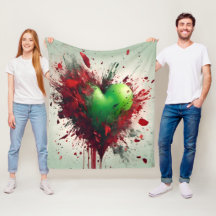 Lebhafter grüner Herzschlag