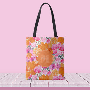 Lebhafter Individuelle Name in Rosa und Orange Blu