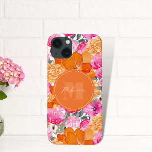 Lebhafter Individuelle Name in Rosa und Orange Blu Case-Mate iPhone Hülle