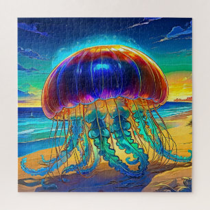Lebhafter Jellyfish Sunset Puzzle