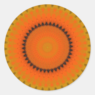 Lebhafter Kaleidoskop-Aufkleber Runder Aufkleber