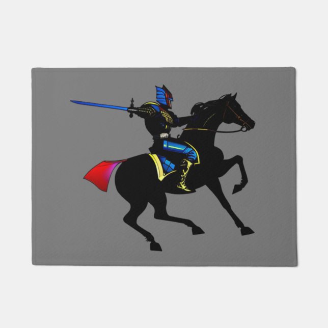 Lebhafter Knight Canvas Printplaner Fußmatte (Vorderseite)