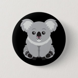 Lebhafter Koala-Bär Button