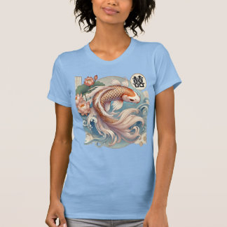 Lebhafter Koi Fish T - Shirt