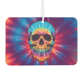 Lebhafter Krawatte-Dye Skull Air Freshener Autolufterfrischer