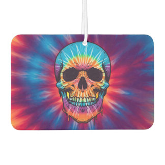 Lebhafter Krawatte-Dye Skull Air Freshener Autolufterfrischer