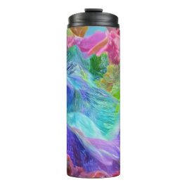 Lebhafter Kristallberg Abstrakt Thermosbecher