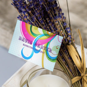 Lebhafter Marketingberater Fachmann Visitenkarte