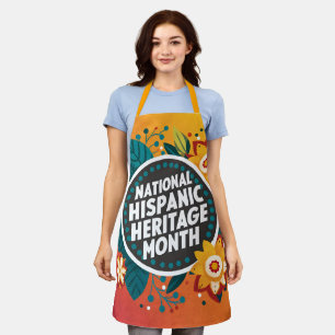 Lebhafter Monat des hispanischen Nationalerbes Schürze