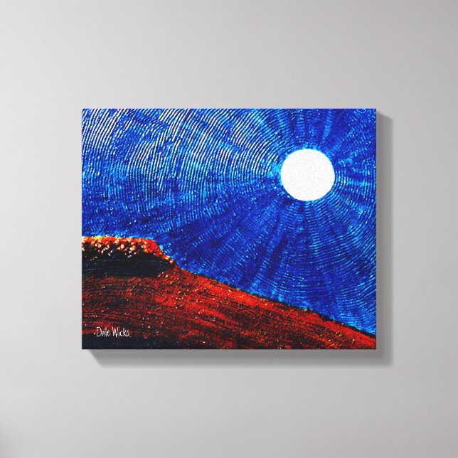 Lebhafter Mond Leinwanddruck (Vorderseite)