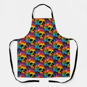 Lebhafter Multicolor Skull Schürze