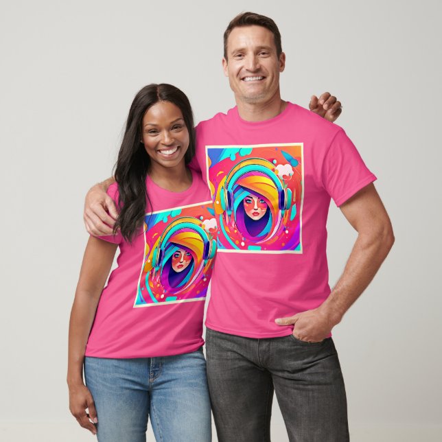 Lebhafter Musikfluss T-Shirt (Unisex)
