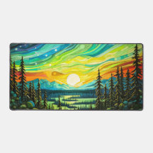 Lebhafter Nachthimmel bei Sonnenuntergang