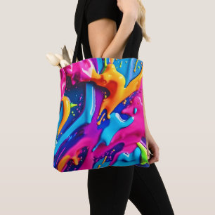 Lebhafter Neon Paint Spritzer Abstrakt