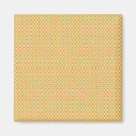 Lebhafter orangefarbener und gelber Circle-Hinterg Magnet