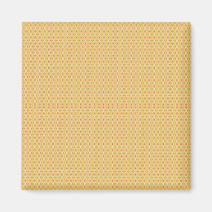 Lebhafter orangefarbener und gelber Circle-Hinterg Magnet