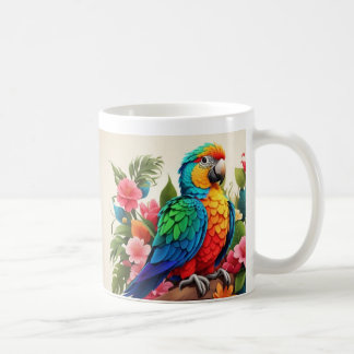 Lebhafter Parrot-Design-Cup Kaffeetasse