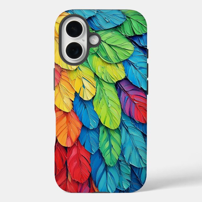 Lebhafter Parrot Wings Phone Case (Rückseite)
