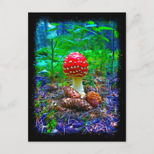 Lebhafter Pilz - Postkarte