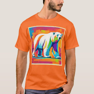 Lebhafter Polar-Bär T-Shirt